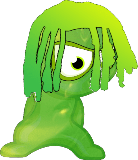 SPACEDREAD, the one-eyed green character with long green dreads.