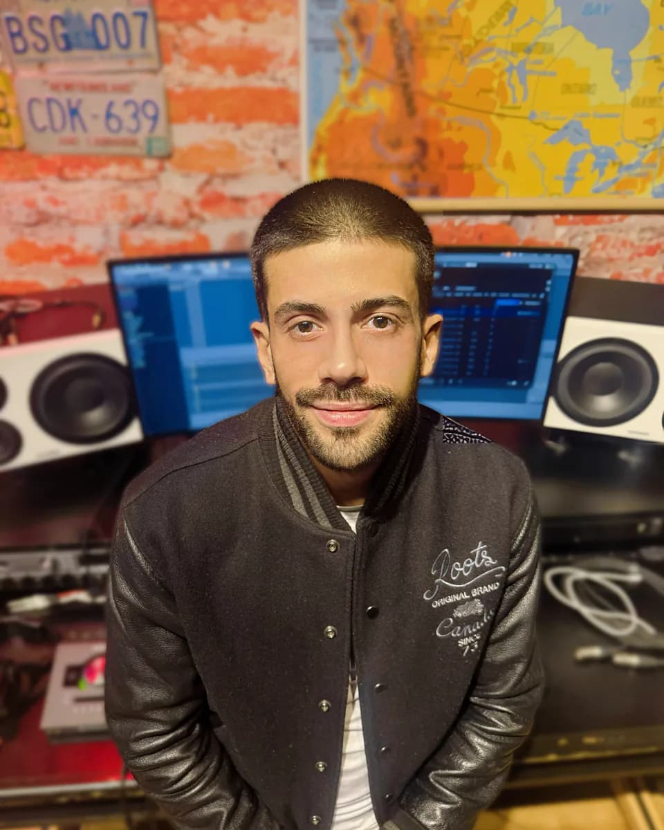 Kyle DaSilva in the studio.